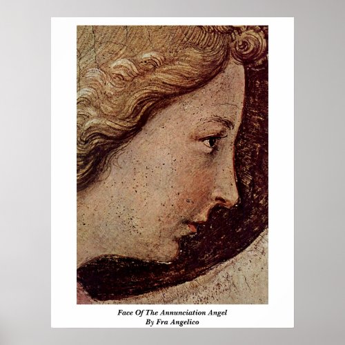Face Of The Annunciation Angel By Fra Angelico Posters