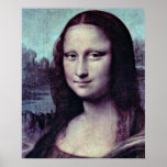 face of the Mona Lisa by Leonardo da Vinci Print