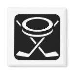Face Off Puck Fridge Magnets