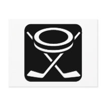 Face Off Puck postcards by CelebrationZazzle Face Off Puck postcards