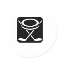Face Off Puck stickers