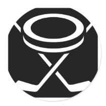 Face Off Puck stickers