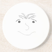 face on a coaster