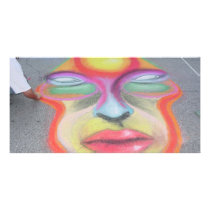 Face on Asphalt photo cards