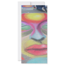 Face on Asphalt Rack Card Template