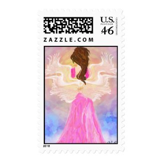 Face The Sun Angel Postage stamp
