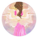 Face The Sun Angel Stickers by Victoreeah Face The Sun Angel Stickers