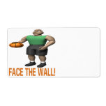 Face The Wall Shipping Labels