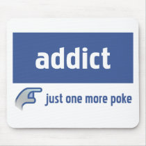 Facebook addict mousepads