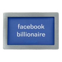 Facebook Billionaire 6 Rectangular Belt Buckles