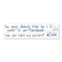 Facebook bumper sticker