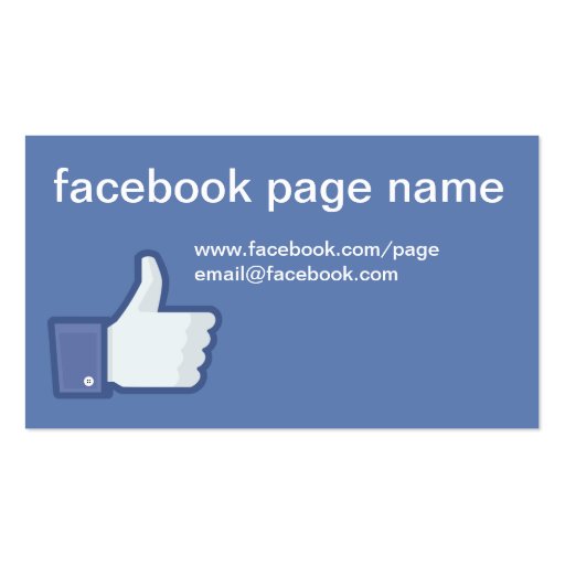 Facebook CC0059 Business Card (front side)