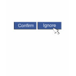 Facebook Friend Request t-shirts