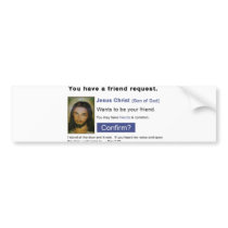 Facebook jesus bumper stickers