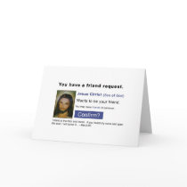 Facebook jesus greeting card