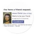 Facebook Jesus sticker