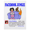FACEBOOK JUNKIE flyers by pantsdownshirtscom FACEBOOK JUNKIE flyers