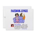 FACEBOOK JUNKIE PERSONALIZED INVITATION