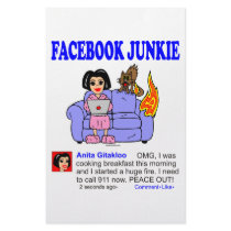 FACEBOOK JUNKIE CUSTOM STATIONERY