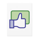 Facebook Like Button Post Cards