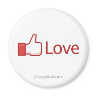 Facebook Love Button - Magnet magnet