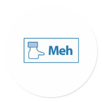 Facebook Meh Sticker