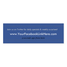 Facebook Profile Business Card *Specials blu