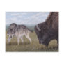 faceFace to Face Wolf & Buffalo postcard