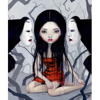 Faceless Ghosts gothic Japanese horror Mousepad mousepad