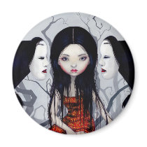 "Faceless Ghosts" Magnet
