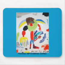 Faceless Jeff Mouse Pad by Brian Dodd