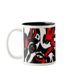 "Faces" Abstract Art Coffee Mugs