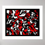 "Faces" Abstract Art Print