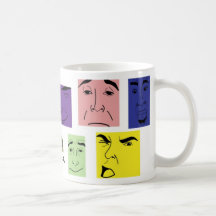 faces coffee mug