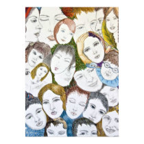 Faces in the Crowd Posters