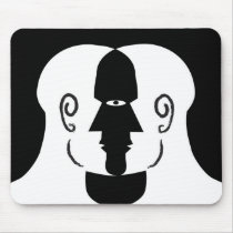 faces mouse pad
