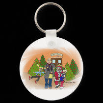 Faces of Christmas 1 keychains