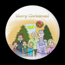 Faces of Christmas III magnets