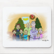 Faces of Christmas III mousepads