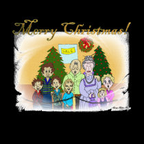 Faces of Christmas III t-shirts