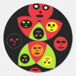 faces of death round stickers