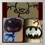 faces of grafitti posters