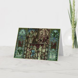 Faces of Saint Patrick Greeting Cards