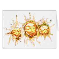 Faces of the Sun Greeting Card