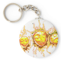 Faces of the Sun Keychains