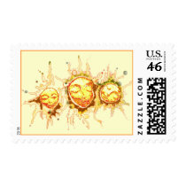 Faces of the Sun Postage Stamp
