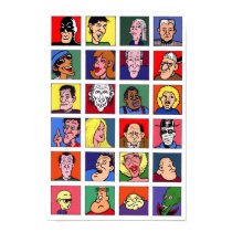 Faces posters by LANDERMAN Faces posters