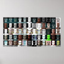 Faces Posters