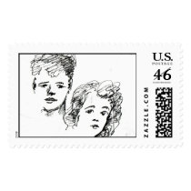faces stamp design 