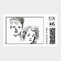 faces stamp design  stamps